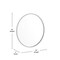Flash Furniture 24" Round Silver Metal Framed Accent Wall Mirror HFKHD-4GD-CRE8-002315-GG - alternate 2